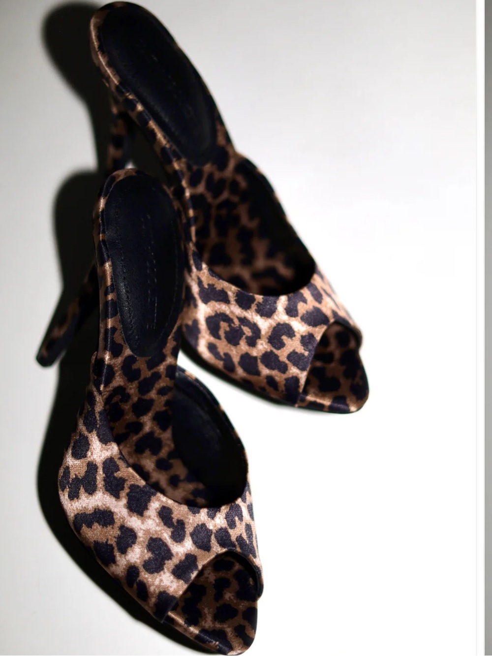 Cult of Coquette Leopard Print Open-Toe Mules - Women
